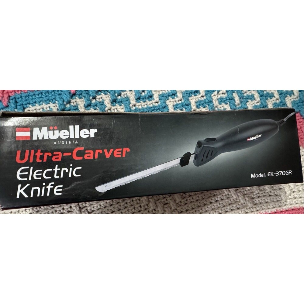 Mueller Ultra-Carver Electric Knife EK-370GR w/ Carving Fork New